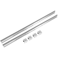【𝐏𝐚𝐬𝐜𝐮𝐚】 Eje de riel lineal- 2 piezas de eje de riel deslizante SBR20-1000mm + 4 piezas de bloque de deslizamiento de…